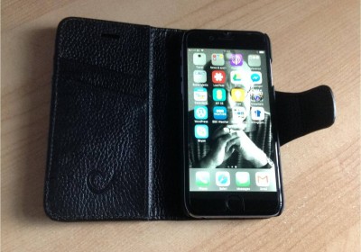 Leather iphone cover